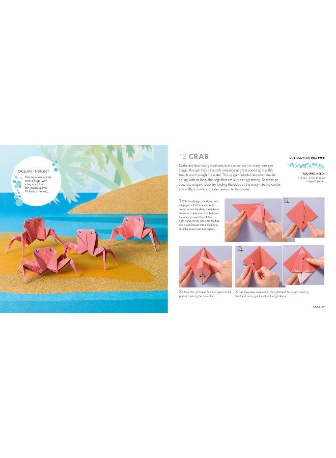 Origami Sea Animals: Paper block plus 64-page book  - Image 4