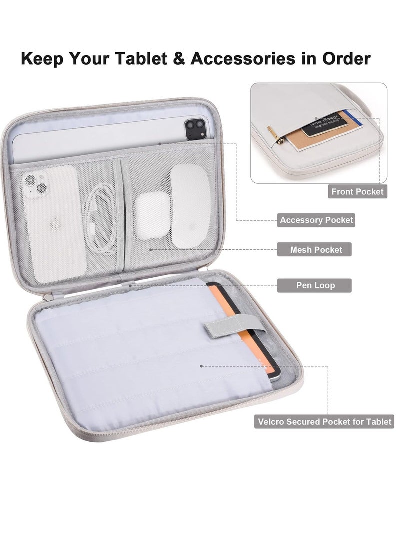 Raxoom 9.7-11 Inch Tablet Sleeve Case Carrying Case for iPad/iPad Pro/iPad Air/iPad Pro Air/Samsung Galaxy Tablets Shockproof Padded Tablet Pouch Bag - Image 4