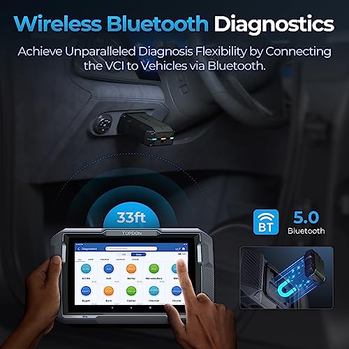 TOPDON Bidirectional Scan Tool, 2024 New ArtiDiag900 Lite Automotive Diagnostic Tool for Full System, Scanner for Car with Active Test, 8 Reset, Wireless OBD2 Scanner Diagnostic Tool for All Vehicles - Image 3