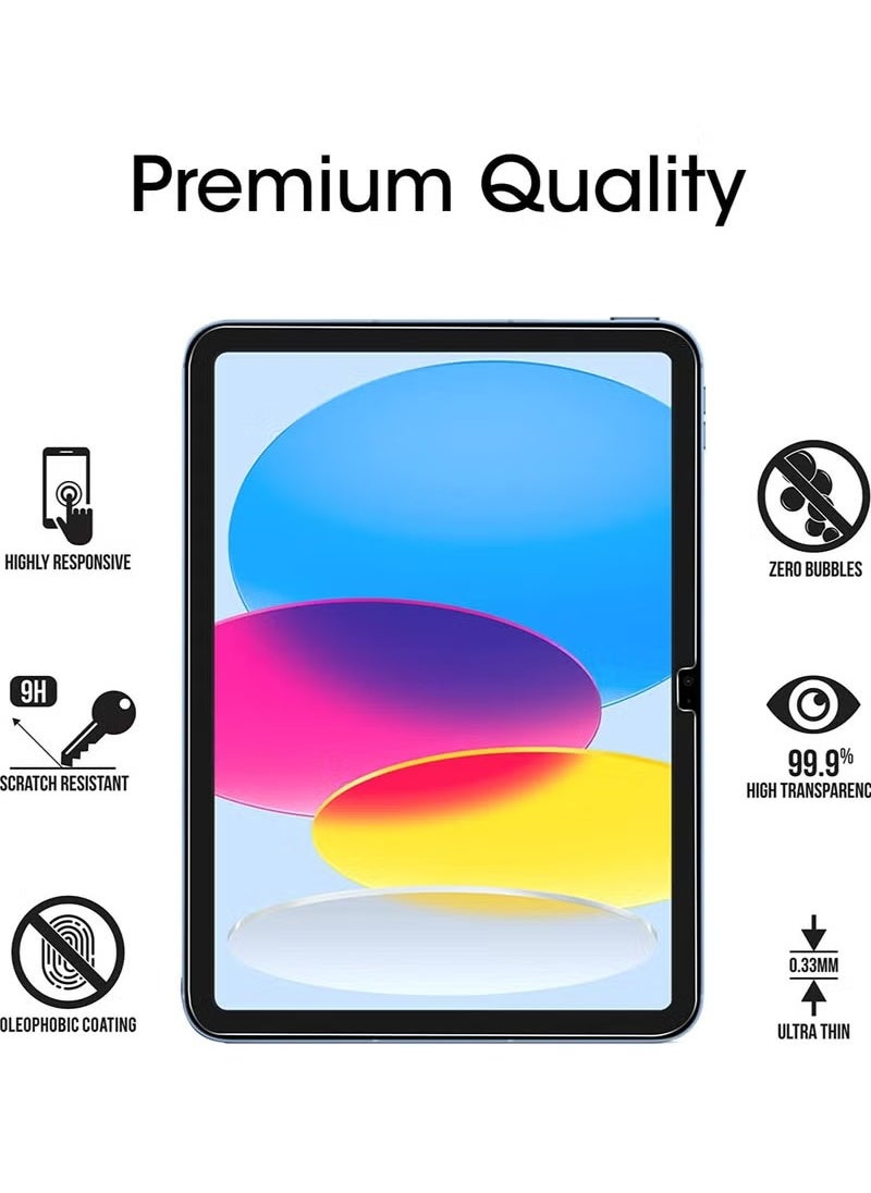 MIGOFAST iPad 2025 11th Generation A16 11 Inch Screen Protector Edge to Edge Full Screen Coverage Anti Scratch Bubble Free Tempered Glass  - Image 3