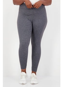 Reebok Women Plus Size Training Tight, Grey  - Image 1