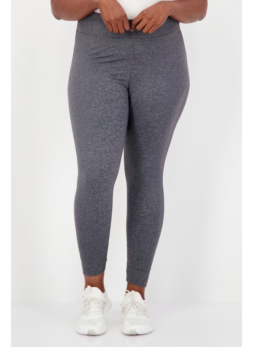 Reebok Women Plus Size Training Tight, Grey  - Image 1