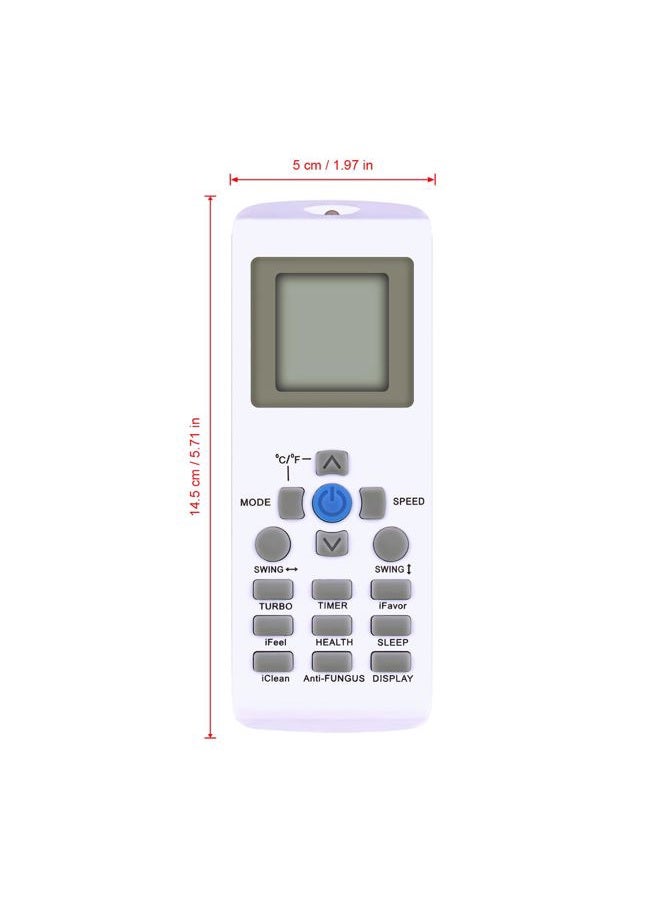 AULCMEET YKR-P/001E Replace AC Remote Controller Compatible with AUX/York/Innovair Mini Split Air Conditioner Sub A/C Remote YKR-P/002E - Image 4
