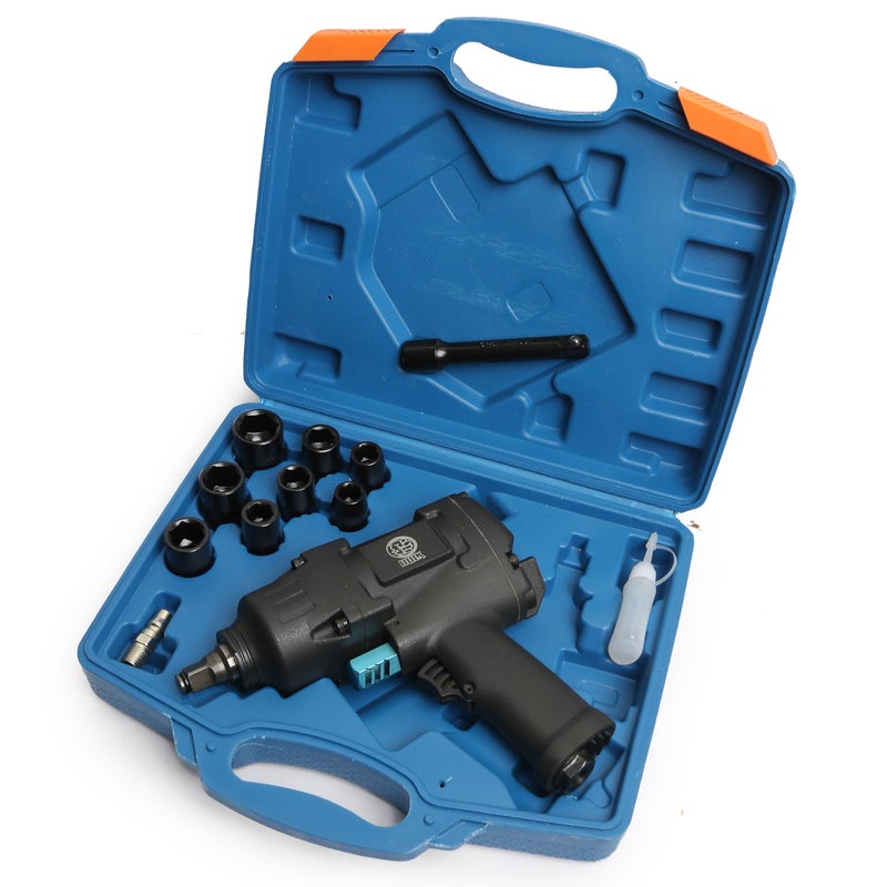 HULK Air Impact Wrench 1/2" With Socket Set AT-506 (Torque 11500Nm) - Fixed Square - Image 5