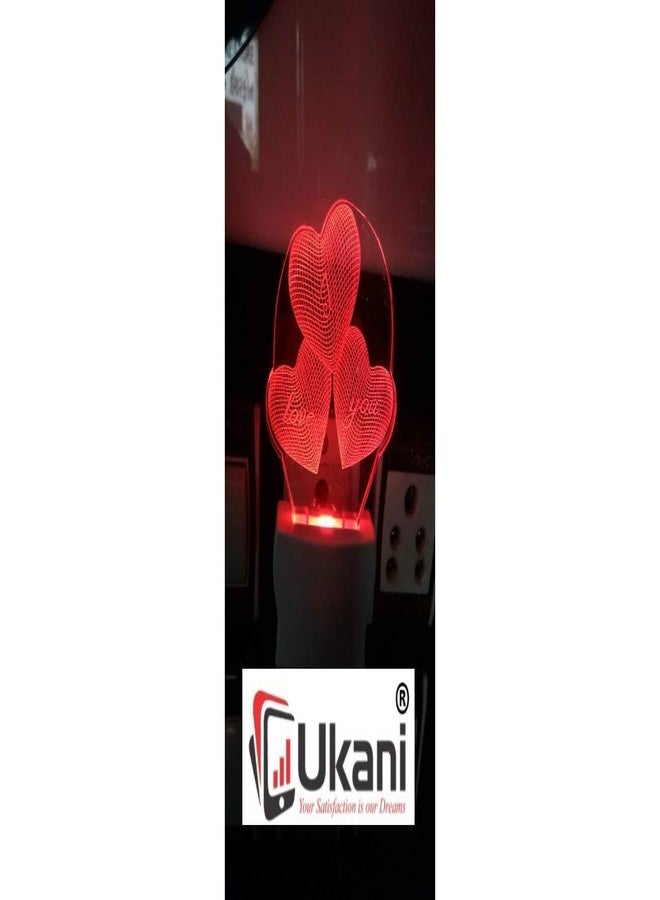 UKANI® 3D Acrylic Night Lamp with 7 Color Changing for Birthday Gift (Design 28) - Image 1