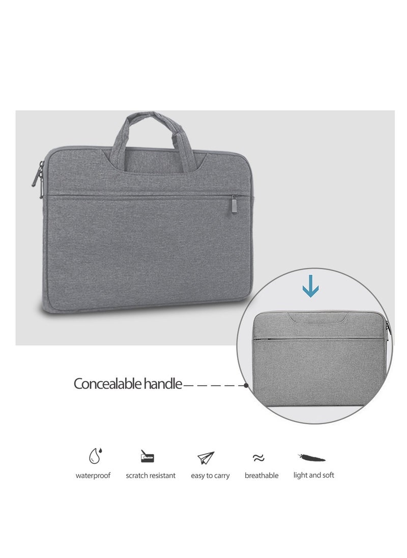 Generic Laptop Bag, Waterproof and Scratch-Resistant, Easy to Carry, Suitable for Women and Men, Gray  - Image 5