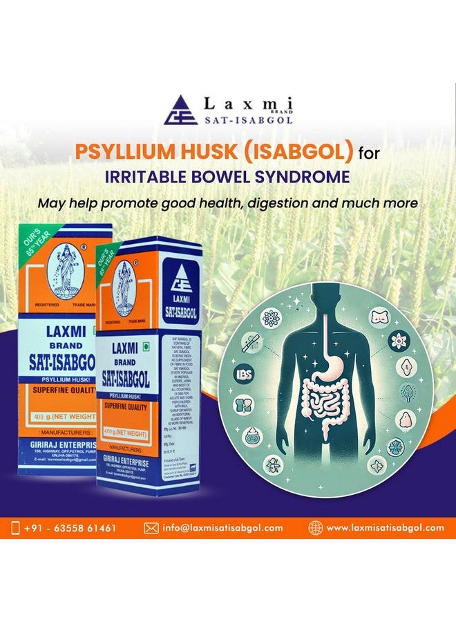 LAXMI SAT ISABGOL Psyllium Husk 400 GRM| Good for Relieves in Constipation, Digestion & Bloting |Digestion Metabolism Toxin Removal Acidity Gas Control. - Image 4