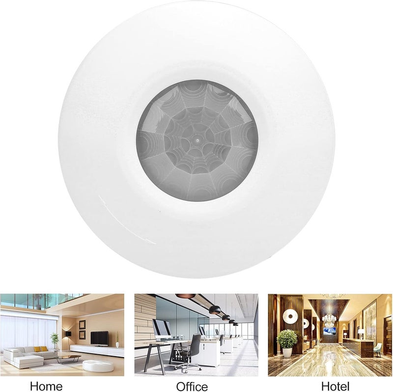 klarako Motion Sensor 12V 360 Degree PIR Ceiling Detector for Home Shops Villas Hotel Security System - Image 2