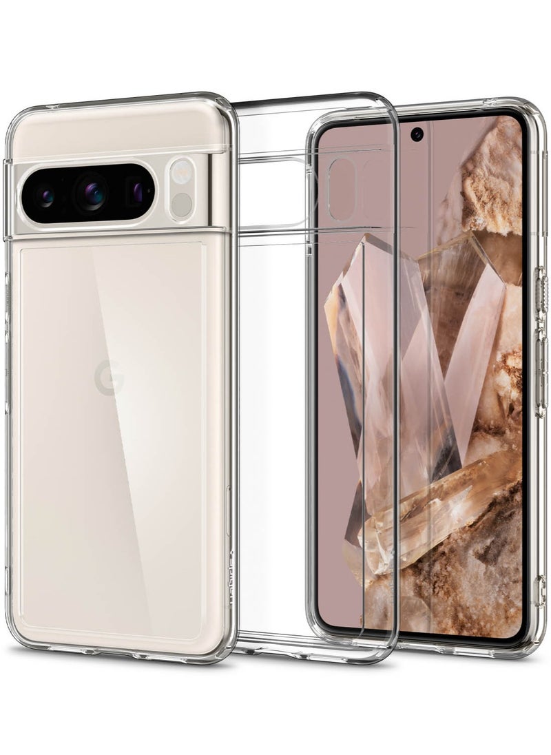 Spigen غطاء حماية فائق الجودة لهاتف Google Pixel 8 PRO - شفاف للغاية 