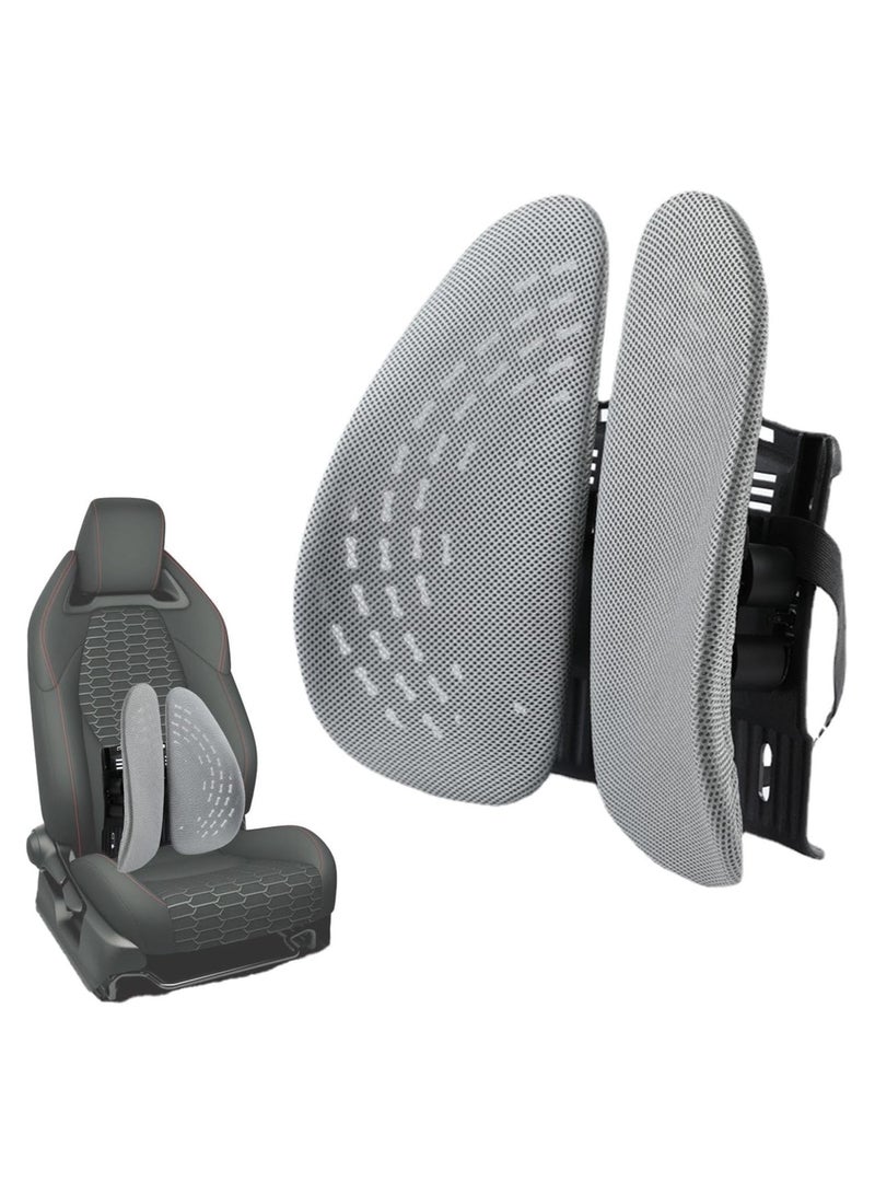 Generic Ergonomic Backrest Support for Chairs and Car Seats ,  Grey  - Image 1