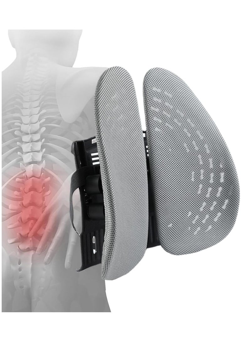 Generic Ergonomic Backrest Support for Chairs and Car Seats ,  Grey  - Image 4