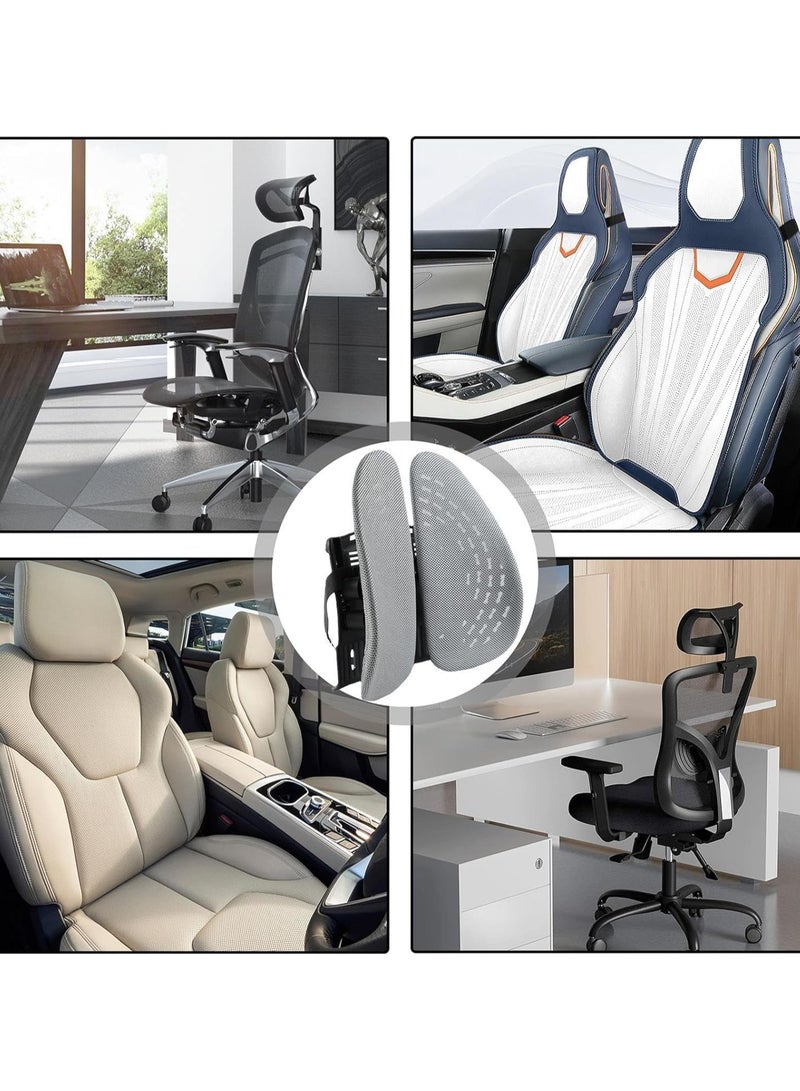 Generic Ergonomic Backrest Support for Chairs and Car Seats ,  Grey  - Image 3