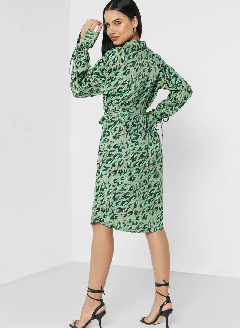 VERO MODA Tie Detail Button Down Dress