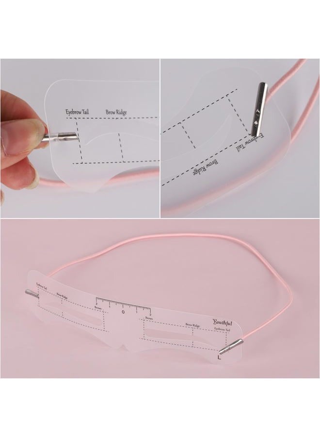 Ohlove 12 Pcs Reusable Eyebrow Stencil, Eyebrow Template with Elastic Band for Beginners (Eyebrow Distance 3.0cm) - Image 3