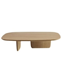 fashionhome Modern Unique Design Solid Wood Coffee Table Center Table Japanese Style Low Table for Living Room Home Office 120x60x40 cm  - Image 2