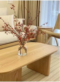 fashionhome Modern Unique Design Solid Wood Coffee Table Center Table Japanese Style Low Table for Living Room Home Office 120x60x40 cm  - Image 4