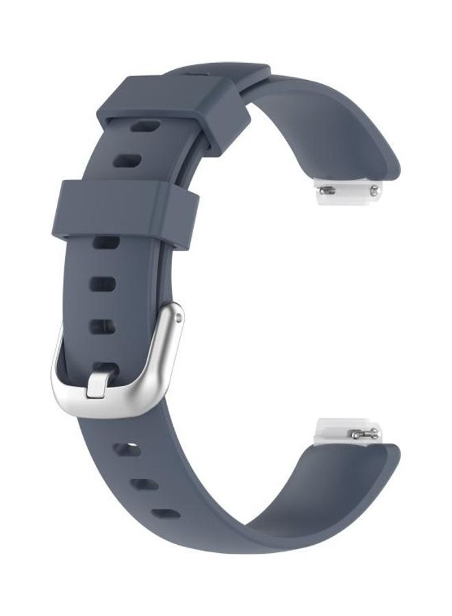 NIBEMINENT TPE Replacement Strap Watchband For Fitbit Inspire 2 Size:S Grey - Image 1