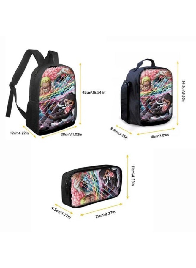 عام أحدث نموذج عالمي من الكرتون طباعة ثلاثة قطعة حقيبة مجموعة ( الطلاب ، الأطفال ، الأصدقاء ، نزهة ، تسلق الجبال ، الخ . ) - Image 3