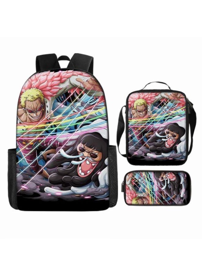 عام أحدث نموذج عالمي من الكرتون طباعة ثلاثة قطعة حقيبة مجموعة ( الطلاب ، الأطفال ، الأصدقاء ، نزهة ، تسلق الجبال ، الخ . ) - Image 4