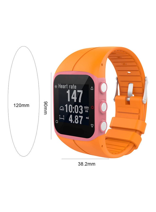 نيبمينينت سوار بديل للساعة الذكية متوافق مع ساعة بولار طراز M400 وM430 لون برتقالي