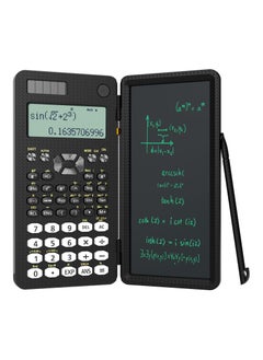 Scientific Calculator with Notepad, Middle and High School Supplies for Students and Colleges, 82 MS Foldable 2-Line Display Scientific Calculator with Writing Pad