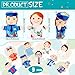 Flahard 9 Pcs Family Puppets Profession People Hand Puppet Plush Grandparents Mom Dad Brother Sister Police Scientist Nurse Puppets for Kids Adults Storytelling Teaching Role Play - Image 4