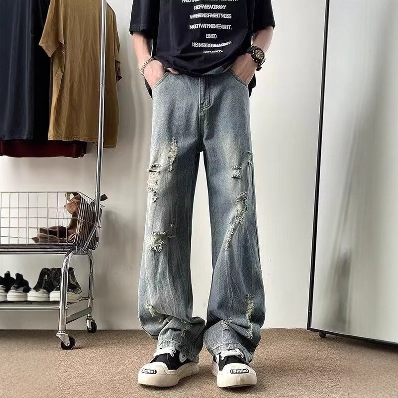 Unisex Casual Daily Denim Jeans - Image 1