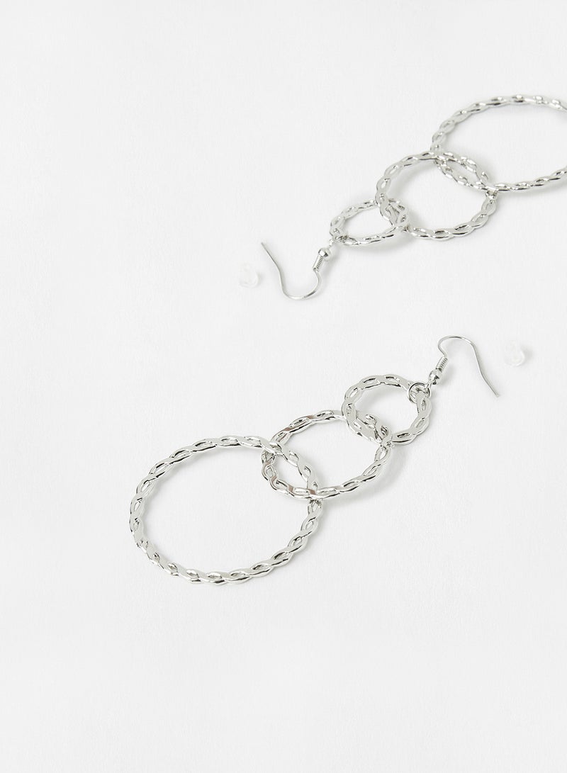 Sivvi x D'Atelier Cut-Out Detail Hoop Earrings - Image 2