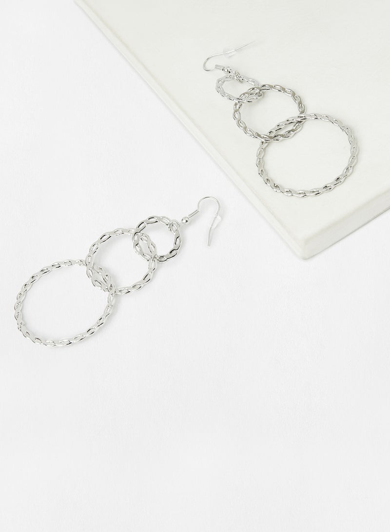 Sivvi x D'Atelier Cut-Out Detail Hoop Earrings - Image 3