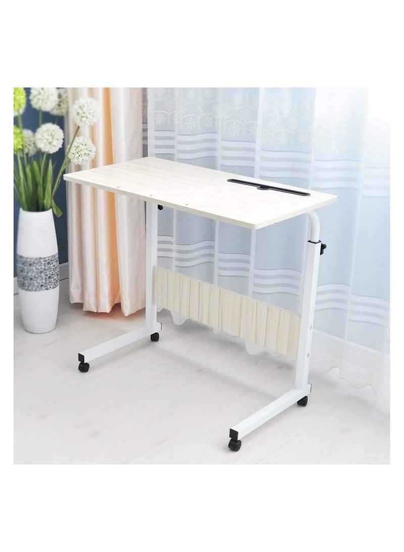 BLOOMING TIME Adjustable Height Desk Laptop Desk with 4 Wheels  - Image 2