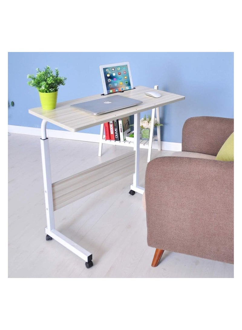 BLOOMING TIME Adjustable Height Desk Laptop Desk with 4 Wheels  - Image 4