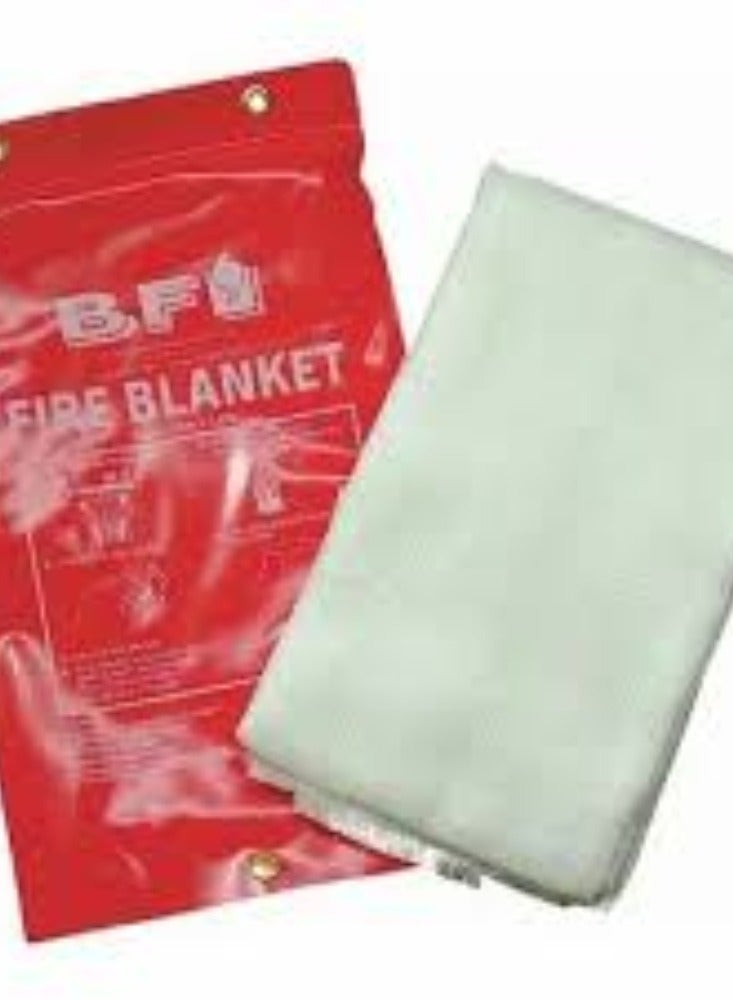 KNP KNP Fire Blanket (1.2M X 1.2M) is a safety tool used to extinguish small fires or to provide protection during a fire emergency.  - Image 2