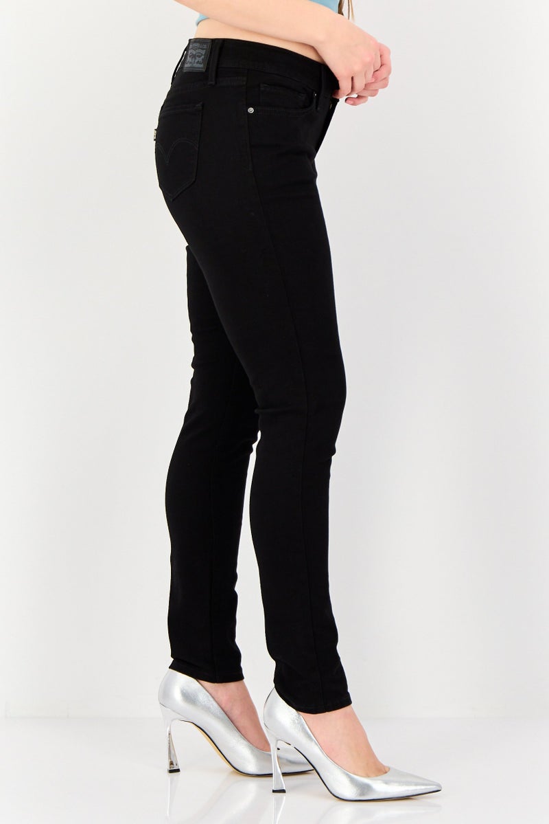 Levi's Women Slim Fit Solid Stretchable Denim, Black - Image 2
