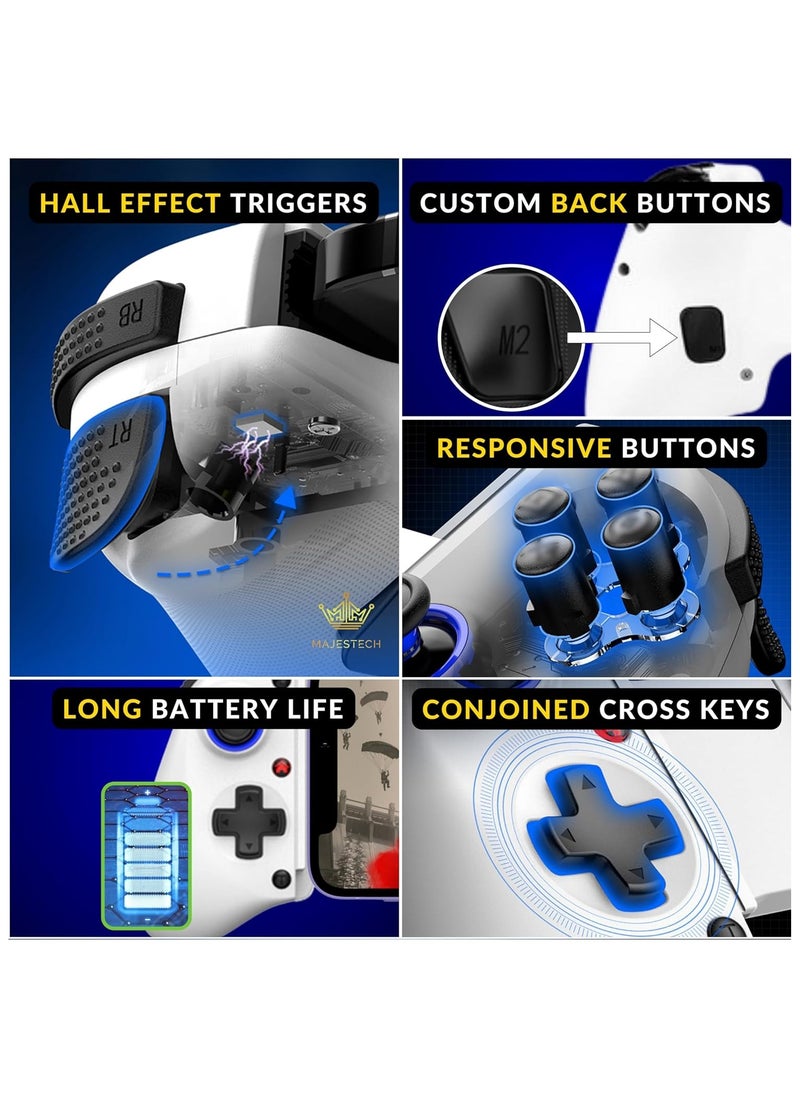 Generic - Mobile Gaming Controller with Hall Effect Joysticks, Phone Controller For iPhone/Android/Tablet/iPad/Switch, Play Call of Duty, Roblox, Xbox Cloud, Playstation, Bluetooth Mobile Gaming Controller iPhone 16 15 14 13 Samsung Google - Image 1