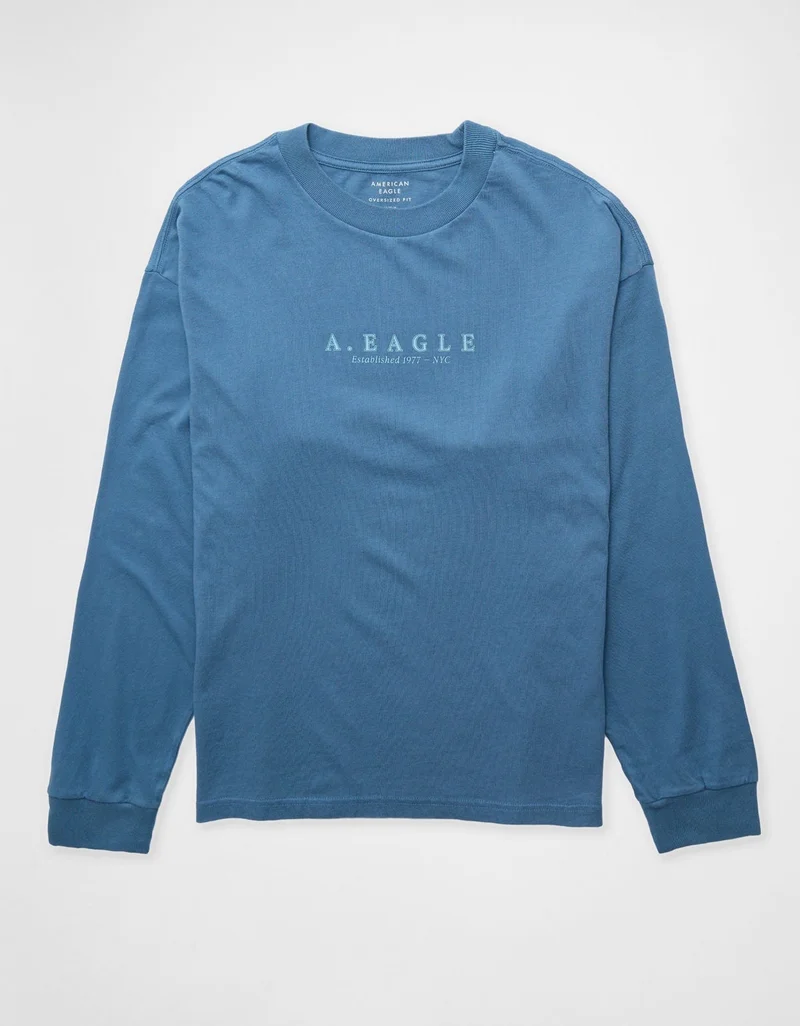 American Eagle AE Long Sleeve Graphic T-Shirt