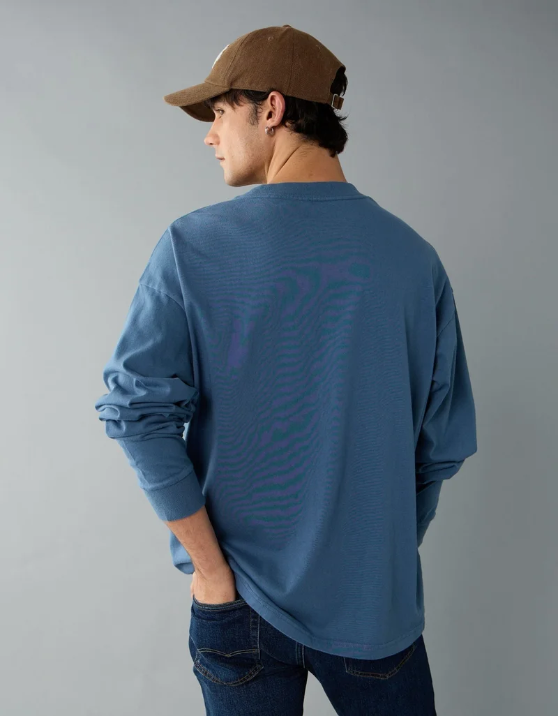 American Eagle AE Long Sleeve Graphic T-Shirt