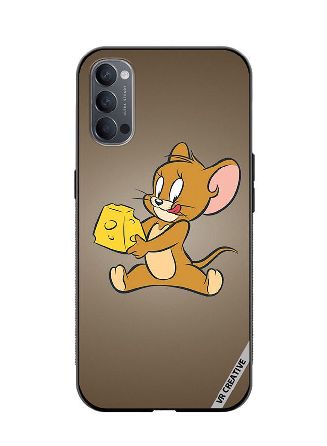 VR CREATIVE غطاء حماية لهاتف أوبو رينو 4 برو 5G بتصميم جيري متعدد الألوان - Image 1