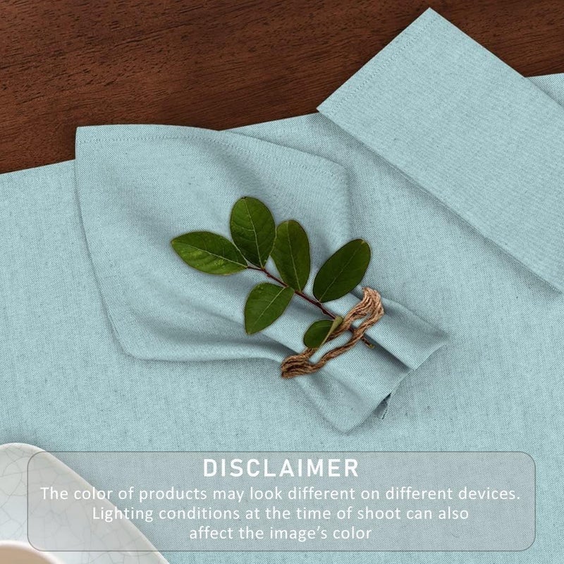 Ruvanti Cloth Napkins Set of 6 18x18 Reusable Napkins Cloth Washable Soft  Durable Table Napkin Poly Cotton Fabric Dinner Napkins for Parties Christmas Thanksgiving Weddings  Baby Blue - Image 4