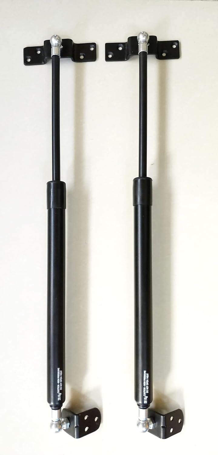 Generic 18 450mm Bed Lift Mechanism Gas Spring Top Position Black 30kg Capacity Pack of 2  - Image 4