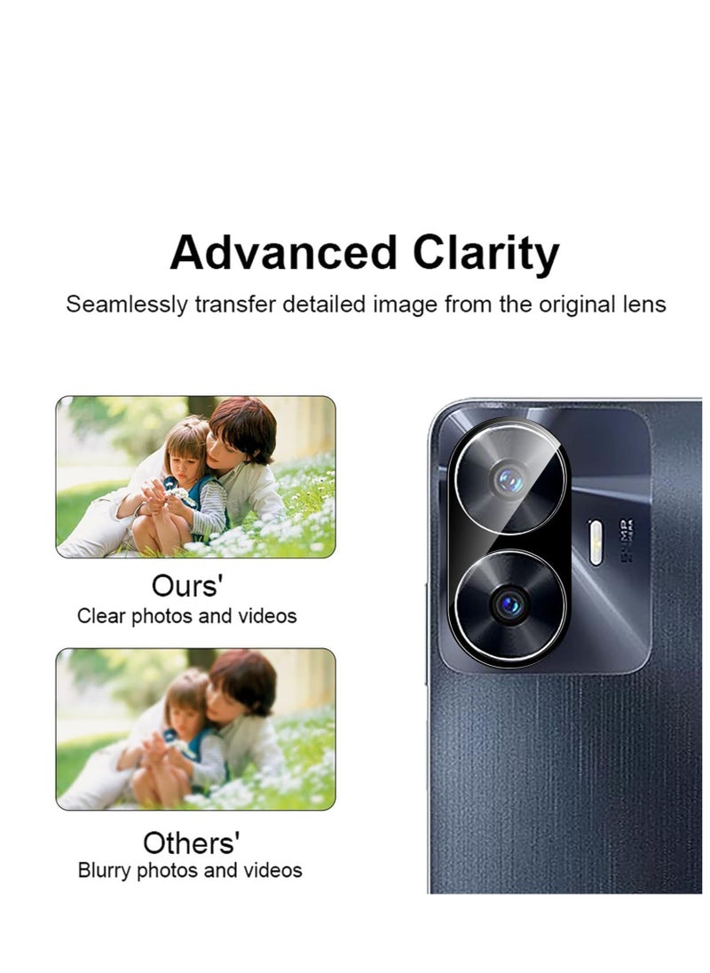 Xiaomi Redmi 13C / Poco C65 Camera Lens Protector Tempered Glass Screen Protector HD [Full Coverage][Anti-Scratch] Drop Protection Ultra Clear/Thin Lens Case - Black