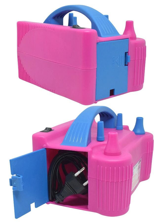 BORTONY Electric Air Balloon Pump Portable Inflator Dual Nozzle For Party Decoration - Image 3