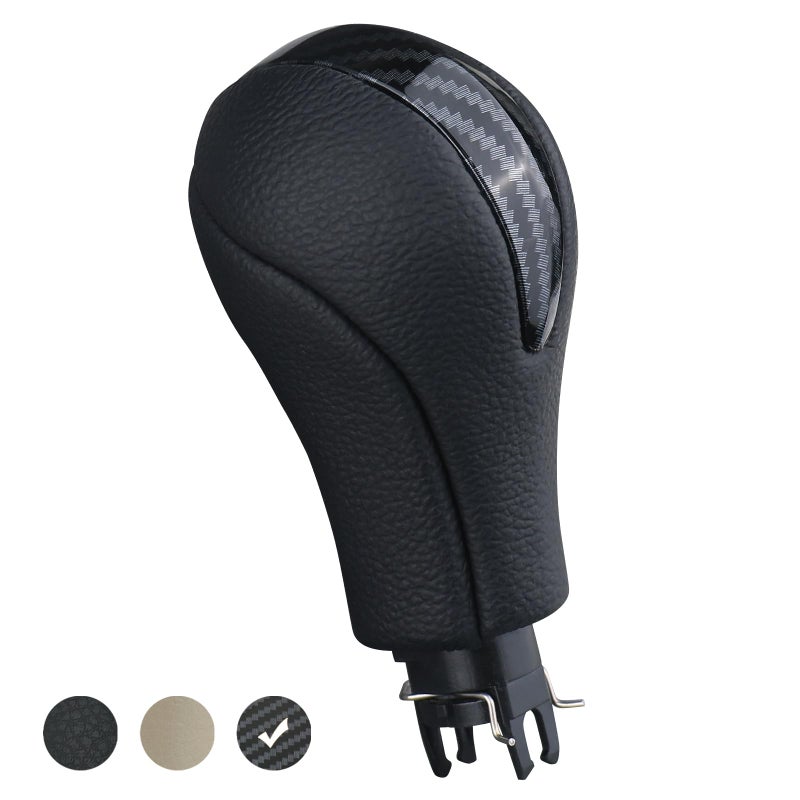 APPERFiT Gear Shift Knob for Automatic Transmission Gear Shifter 34910JK03A 349101LA6C Compatible with Infiniti EX35 FX35 FX50 G25 G35 G37 Q60 QX50 QX56 QX70 Black Carbon Fiber