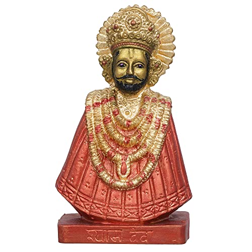 Webelkart Premium Baba Khatu Shyam ji Idol Statue Showpiece for Home and Pooja Decoration | Khatu Shyam Murti for Home and Car Dashboard (Multicolour, 6 Inches) - Image 2