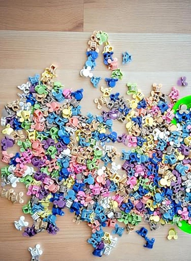 Freebies Colorful Mini Rabbit Mickey Hair Clutcher | Pack of 30 Cute Small Hair Clips for Girls & Women - Image 2