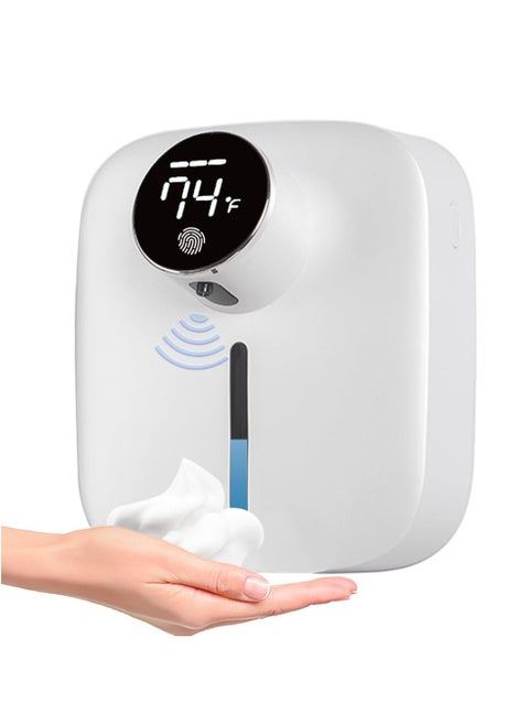 Rechargeable Touchless Foam Soap Dispenser with Motion Sensor, Wall-Mounted Automatic Hand Sanitizer for Home, Bathroom, and Commercial Use