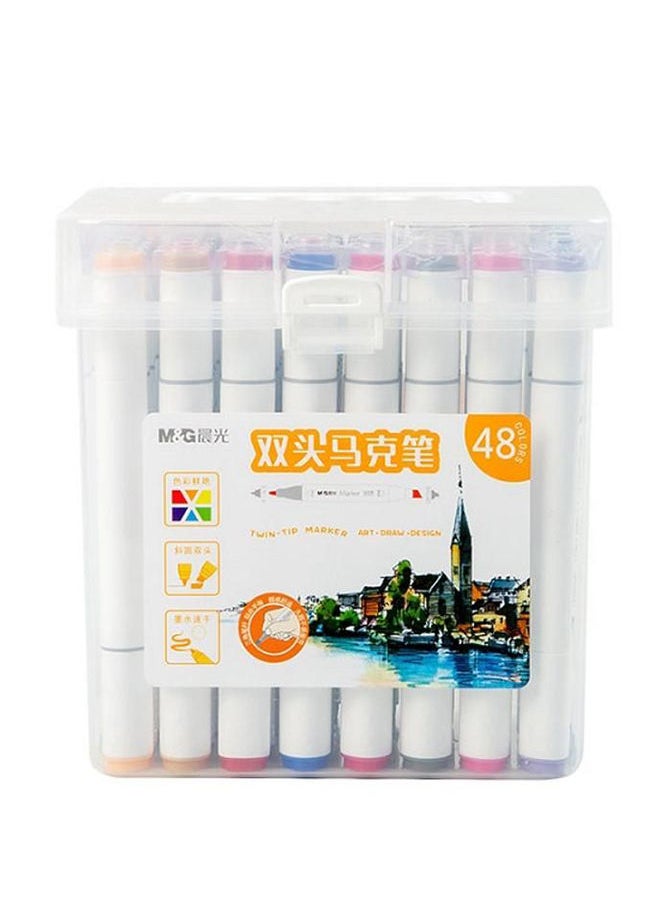 M&G DoubleHeaded Marker Hand Painting Design Set 48pcs  - Image 1