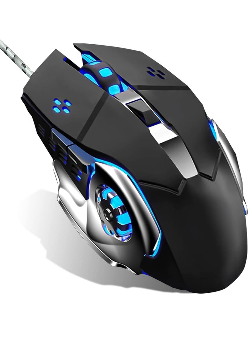 Zero Gaming Mouse 4800 DPI with 6 Buttons and LED Backlight – Metal Design for Gamers - Image 3