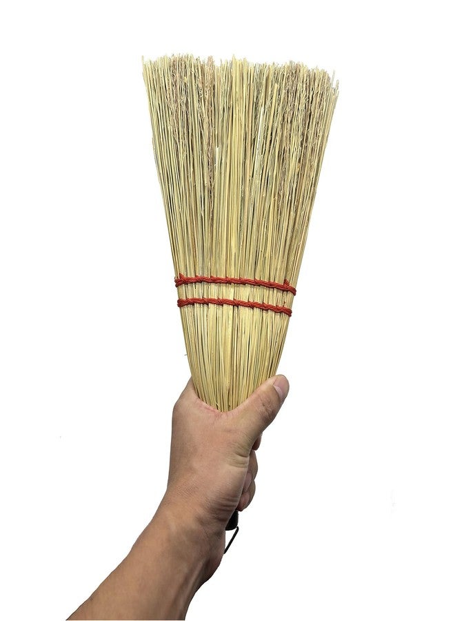 Bodundirect 12 Inch Corn Broom Mini Whisk Made of Natural Corn Broom Straw with a Solid Metal Hang Design for Outdoor Car Porch Debris Dust Dirt Driveways Sidewalks Halloween - Image 4