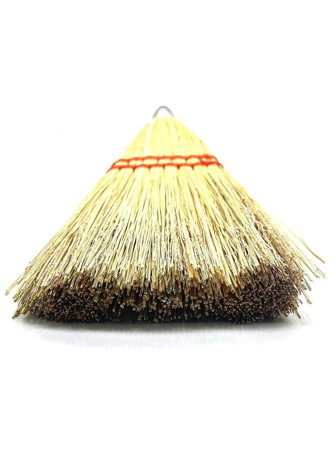Bodundirect 12 Inch Corn Broom Mini Whisk Made of Natural Corn Broom Straw with a Solid Metal Hang Design for Outdoor Car Porch Debris Dust Dirt Driveways Sidewalks Halloween - Image 2