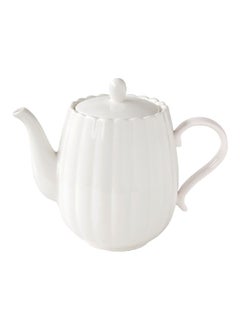 Easy Life Dishwasher and Microwave Safe Durable Porcelain Teapot White 850 ml R2907 